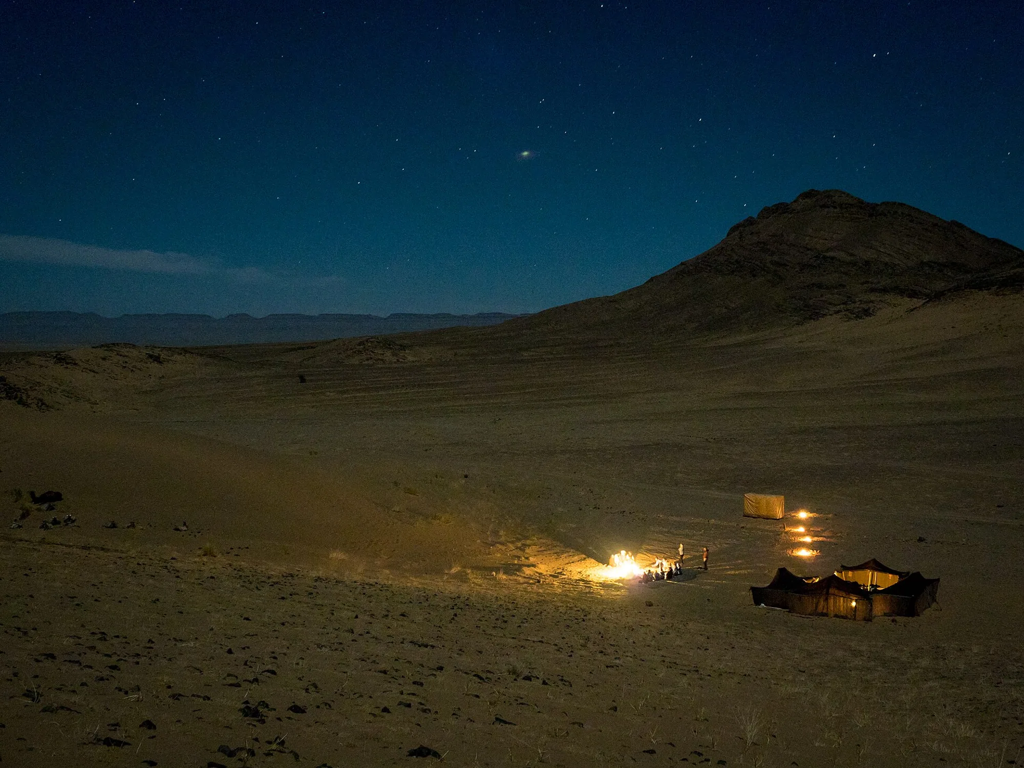 Dîner spectacle sous les étoiles à Agafay